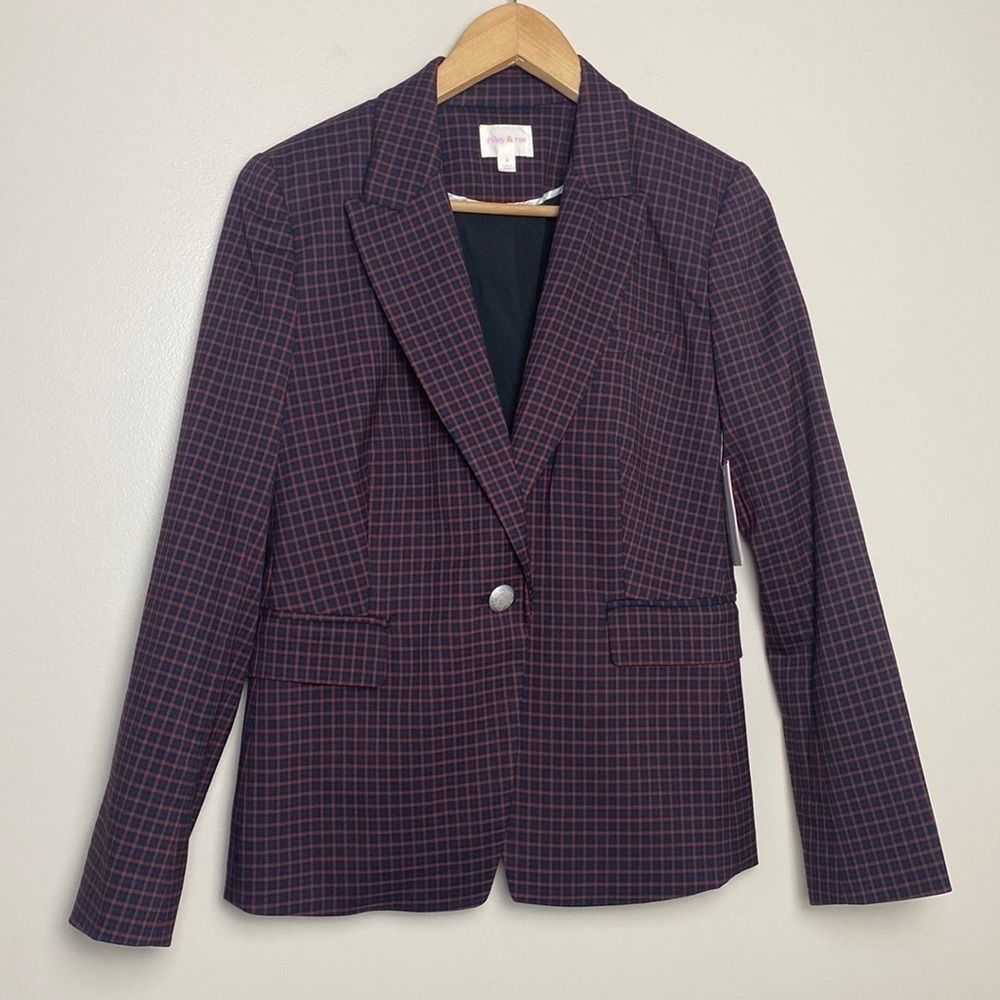 Riley‎ & Rae Mini-checkered Blazer Size 4